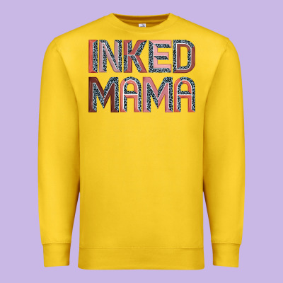 Inked Mama Premium Sweatshirt Designed By Jahusdesignshop