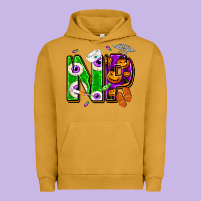 Halloween Np Nurse Practitioner Urban Hoodie Designed By Nancycooperartshop