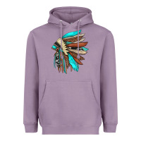 Lavender indian headdress Heavyweight Hoodie - JahusDesignShop