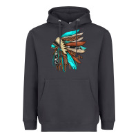 Smoke indian headdress Heavyweight Hoodie - JahusDesignShop
