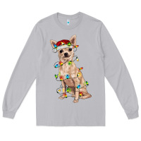 Moon Dust Chihuahua with christmas lights Long Sleeve Tee - RanaPortraitStore