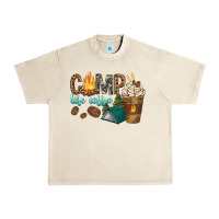 Sandshell camp life coffee with coffee cup Urban Heavy Tee - texasbilliewilder