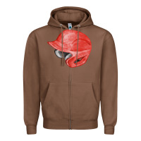 Chestnut red baseball helmet fa element Zipper Hoodie - FaDigitalArtStudio