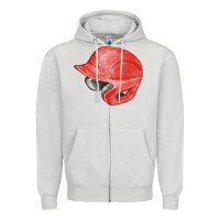 Dove Grey red baseball helmet fa element Zipper Hoodie - FaDigitalArtStudio