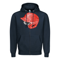 Navy red baseball helmet fa element Zipper Hoodie - FaDigitalArtStudio