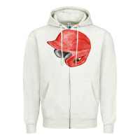 Oatmeal Heather red baseball helmet fa element Zipper Hoodie - FaDigitalArtStudio