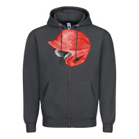 Smoke red baseball helmet fa element Zipper Hoodie - FaDigitalArtStudio