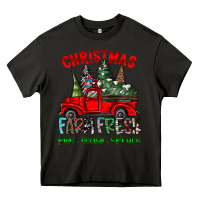 Asphalt christmas tree farm truck Heavy Core Tee - CowhideDigitalArt