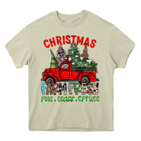 Christmas Tree Farm Truck Heavy Core Tee | Teevron