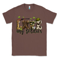 Chestnut love my soldier Classic Tee - Zillion Design Studio