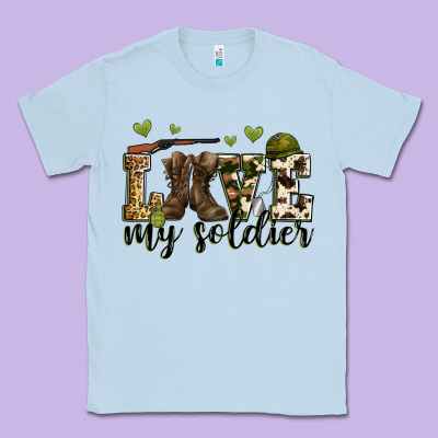 Love My Soldier Classic Tee Designed By Zillion Design Studio