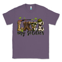 Lavender love my soldier Classic Tee - Zillion Design Studio