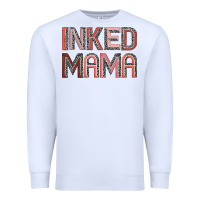 White inked mama Premium Sweatshirt - JahusDesignShop
