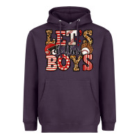 Plum let's do this boys baseball Heavyweight Hoodie - Jasminsmagicworld