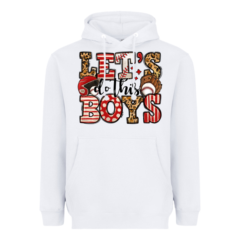 Let's Do This Boys Baseball Heavyweight Hoodie by Jasminsmagicworld | Teevron