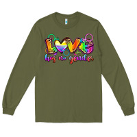 Army Green love has no gender Long Sleeve Tee - Zillion Design Studio