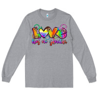 Heather Grey love has no gender Long Sleeve Tee - Zillion Design Studio