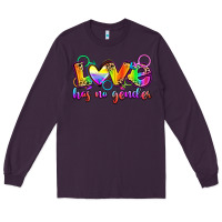Plum love has no gender Long Sleeve Tee - Zillion Design Studio