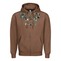 Chestnut Western Mama's Boy Zipper Hoodie - CowhideDigitalArt