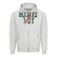 Dove Grey Western Mama's Boy Zipper Hoodie - CowhideDigitalArt