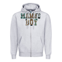 Heather Grey Western Mama's Boy Zipper Hoodie - CowhideDigitalArt