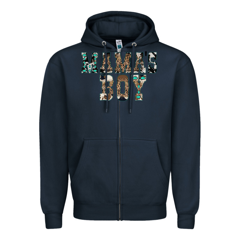 Western Mama's Boy Zipper Hoodie by CowhideDigitalArt | Teevron