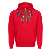 Red Western Mama's Boy Zipper Hoodie - CowhideDigitalArt