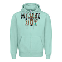 Seafoam Western Mama's Boy Zipper Hoodie - CowhideDigitalArt