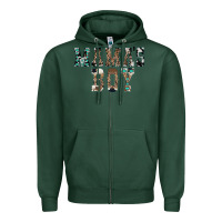 Sports Green Western Mama's Boy Zipper Hoodie - CowhideDigitalArt