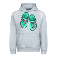 Heather Grey nurse crocs Urban Hoodie - MaliasSmallBusiness