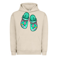 Pigment French Oak nurse crocs Urban Hoodie - MaliasSmallBusiness