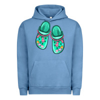 Pigment Pebble Blue nurse crocs Urban Hoodie - MaliasSmallBusiness