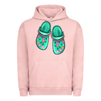 Pigment Salmon nurse crocs Urban Hoodie - MaliasSmallBusiness