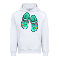 White nurse crocs Urban Hoodie - MaliasSmallBusiness