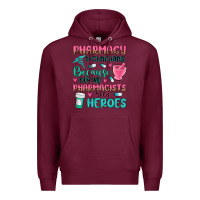 Burgundy pharmacy technicians Premium Hoodie - MaliasSmallBusiness