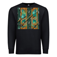 Black aztec and arrow Premium Sweatshirt - BundleAndBundleShop