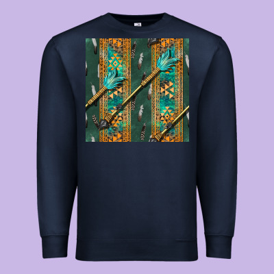 Aztec And Arrow Premium Sweatshirt Designed By Bundleandbundleshop