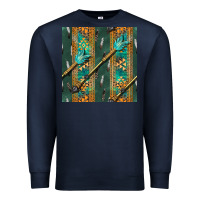 Navy aztec and arrow Premium Sweatshirt - BundleAndBundleShop