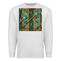 Oatmeal Heather aztec and arrow Premium Sweatshirt - BundleAndBundleShop