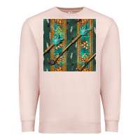Pale Pink aztec and arrow Premium Sweatshirt - BundleAndBundleShop
