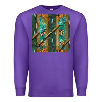 Purple aztec and arrow Premium Sweatshirt - BundleAndBundleShop