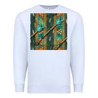 White aztec and arrow Premium Sweatshirt - BundleAndBundleShop