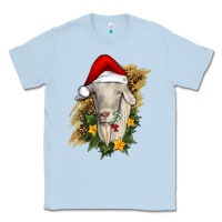 Dusty Blue christmas goat Classic Tee - RanaPortraitStore