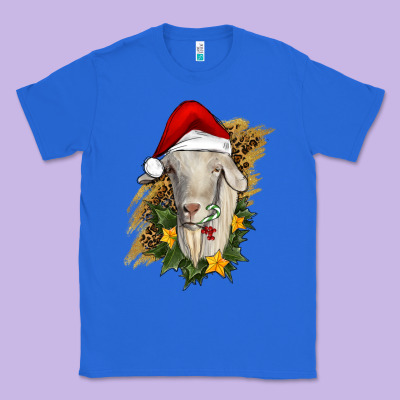 Christmas Goat Classic Tee Designed By Ranaportraitstore