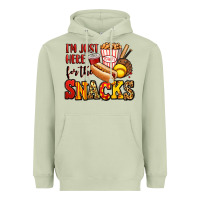 Matcha i'm just here for the snacks softball Heavyweight Hoodie - Jasminsmagicworld