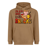 Toasted Coconut i'm just here for the snacks softball Heavyweight Hoodie - Jasminsmagicworld