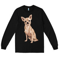 Black chihuahua Long Sleeve Tee - RanaPortraitStore
