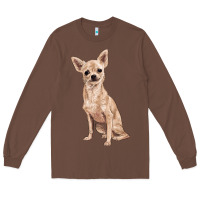 Chestnut chihuahua Long Sleeve Tee - RanaPortraitStore