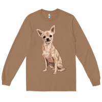 Toasted Coconut chihuahua Long Sleeve Tee - RanaPortraitStore