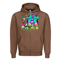 Chestnut Easter Farm Animal Easter Day Zipper Hoodie - Neo Western